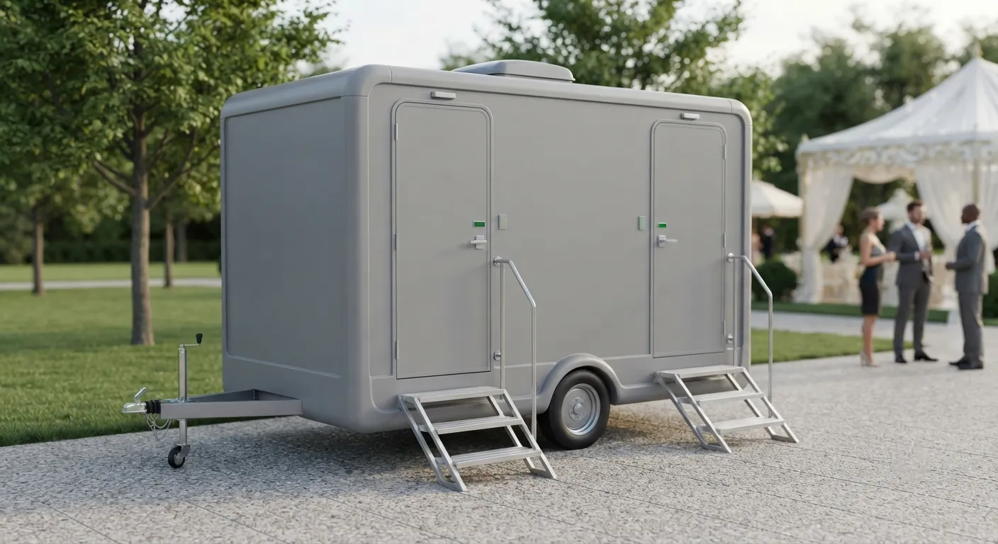 2 Stall Restroom Trailer in Medford, MA